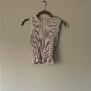 Project Social T Taupe Ribbed Tank Top